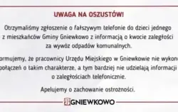 Zdjęcie do UWAGA NA OSZUST&Oacute;W - fałszywe telefony
