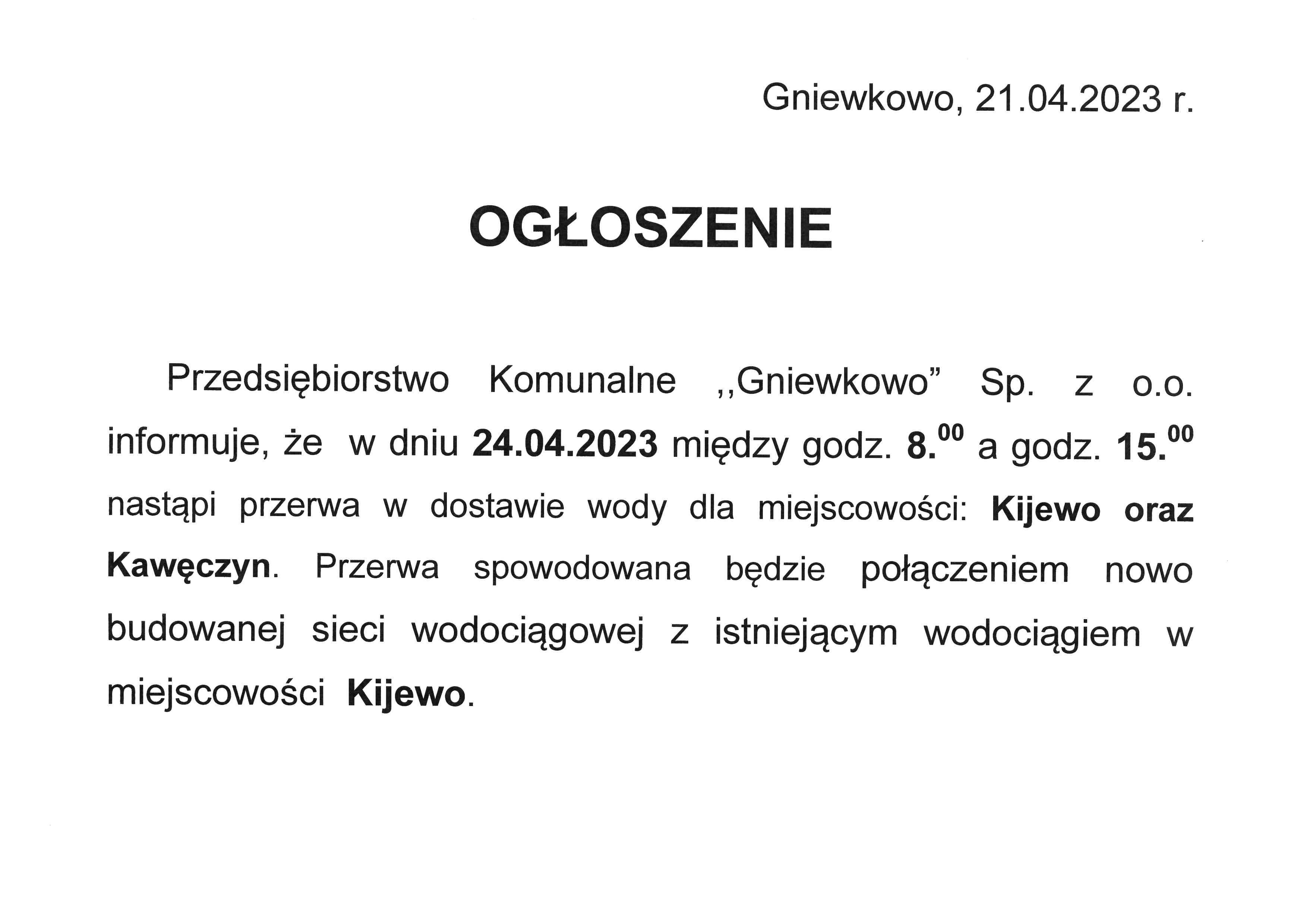 Ogłoszenie_Kijewo,_Kawęczyn