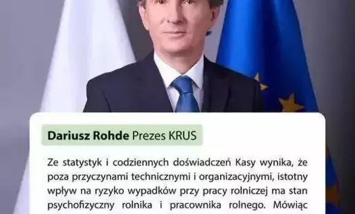 Zdjęcie do Dobrostan rolnika - kampania prewencyjna