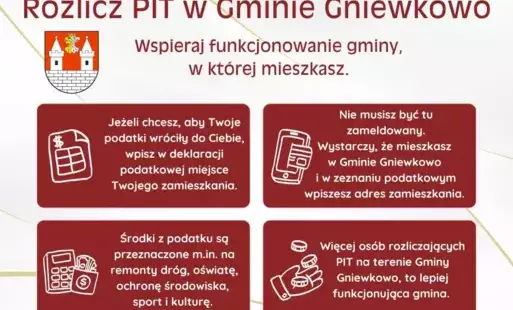 Zdjęcie do Rozlicz PIT w Gminie Gniewkowo