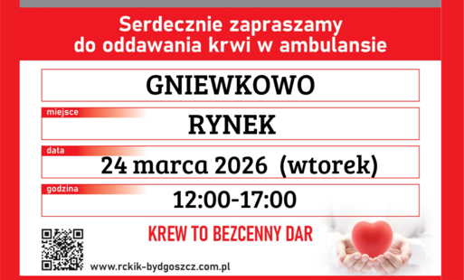 Zdjęcie do Akcja poboru krwi - 24 marca - Rynek - 12:00-17:00