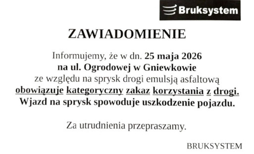 Zdjęcie do Utrudnienia na ul. Ogrodowej