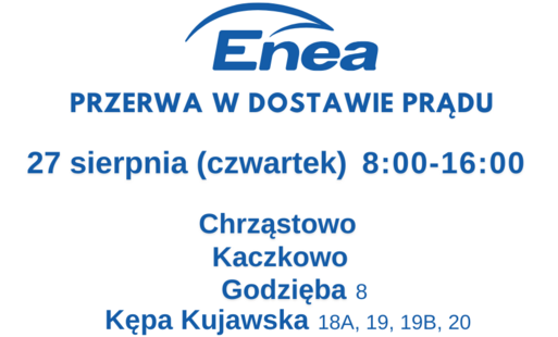 Zdjęcie do Planowana przerwa w dostawie prądu - 27.08.2026