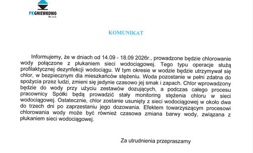 Zdjęcie do Chlorowanie wody