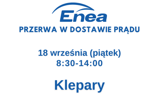 Zdjęcie do Planowana przerwa w dostawie prądu - Klepary