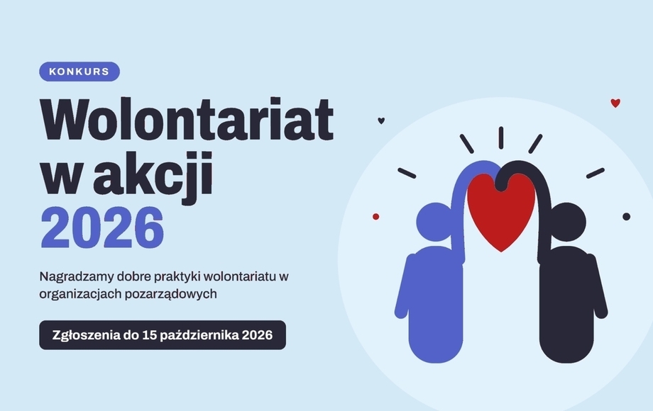 Konkurs „Wolontariat w akcji 2026” w województwie kujawsko-pomorskim